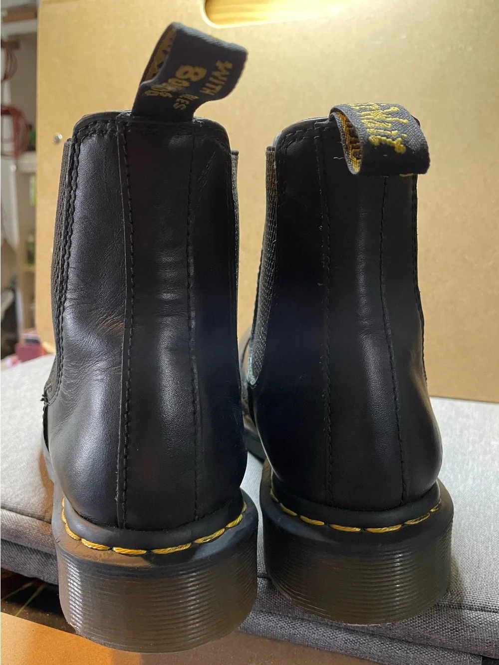 Dr. Martens Black Leather Ankle Boots